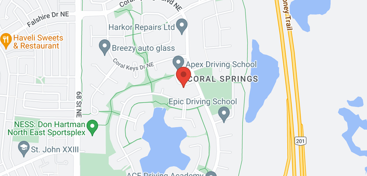 map of 19 Coral Springs GV NE